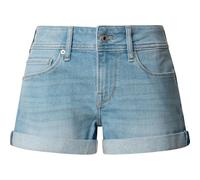 Pepe Jeans Regular Short MW, Bleu (Denim-Pg6), 24W Femme