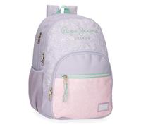 Pepe Jeans Renata Sac à Dos Double Compartiment Portable 15,6 Pouces Violet 32 x 44 x 22 cm Polyester 25,81 L by Joumma Bags, Violet, Talla única, Sac à Dos Double Compartiment