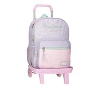 Pepe Jeans Renata Sac à dos scolaire avec chariot violet 30 x 40 x 12 cm Polyester 14,4 L by Joumma Bags, violet, Talla única, Sac à dos scolaire avec chariot