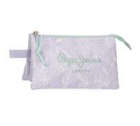 Pepe Jeans Renata Trousse Triple Violet 22 x 12 x 5 cm Polyester by Joumma Bags, Violet, Talla única, Trousse Triple