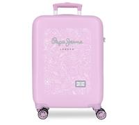 Pepe Jeans Renata Valise Cabine Rose 38 x 55 x 20 cm Rigide 2 kg Fermeture à Combinaison latérale ABS 2 kg 35 L Bagage à Main by Joumma Bags, Rose, Talla única, Valise Cabine