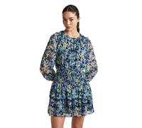 Pepe Jeans Robe Courte à Manches Longues Coral