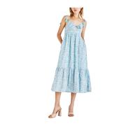 Pepe Jeans - Robe Imprimée Florale Mallory - Femme - Robes - Bleu - Taille: 40 FR