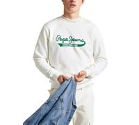 Pepe Jeans Roi Sweatshirt Homme, Blanc (Off White), S
