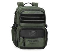 Pepe Jeans Bromley Sac à Dos Porte-Tablette Adaptable Portable 15,6 Pouces Vert 28 x 40 x 16 cm Polyester 20,46 L by Joumma Bags, Vert, Talla única, Sac à Dos Porte-Tablette Adaptable