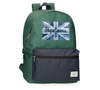 Pepe Jeans Jebb Sac à dos portable 15,6 pouces Vert 31 x 44 x 17,5 cm Polyester 23,87 L by Joumma Bags, vert, Talla única, Sac à dos