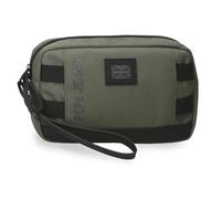 Pepe Jeans Matlock Sac à main en similicuir et polyester Vert 24,5 x 15 x 6 cm