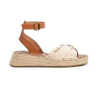 Pepe Jeans Sandales en Cuir Kate One Blanc cassé