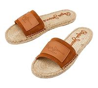 Pepe Jeans Sandales en Cuir Marron Siva Berry