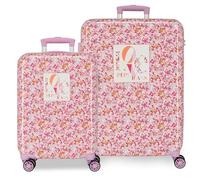 Pepe Jeans Sandra Bagage à Main Rose 55/68 cm 0 ABS 84,86L 6,6 kg 0 Bagage à Main par Joumma Bags Ensemble de valises Rose, Rose, 55cm x 38cm x 20cm + 68cm x 48cm x 26cm, Ensemble de valises