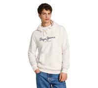 Pepe Jeans Saul Hoodie Sweat à Capuche, Blanc (Off White), S Homme