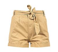 Pepe Jeans - Shorts Taille Haute avec Cordon à Franges - Femme - Shorts - Beige - Taille: W26