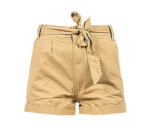 Pepe Jeans - Shorts Taille Haute avec Cordon à Franges - Femme - Shorts - Beige - Taille: W26