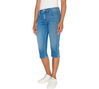 Pepe Jeans Skinny Crop Hw Short Femme, Bleu (Denim-HU6), 25W