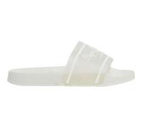 Pepe Jeans Slider Translucent W, Tongs Femme, Blanc (Off White), 6
