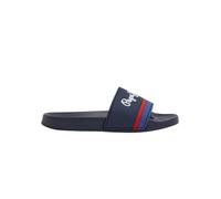 Claquettes Pepe Jeans Beach Slider Portobello bleu foncé rouge blanc - 44