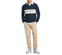 Pepe Jeans Slim Chino Twill Pantalon, Marron (Beige béton), 36 W (Tour de Taille : 92 cm) Homme