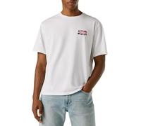 Pepe Jeans Small Flag Short Sleeve T-shirt Blanc M Homme