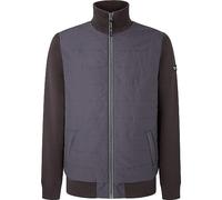 Pepe Jeans Snell Mock Chandail Cardigan, Noir (Washed Black), L Homme