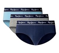 Pepe Jeans Solid BF 3p Slips, Bleu (Bleu Ciel), M Homme