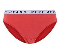 Pepe Jeans Solide sous-vêtements Style Bikini, Rouge (Red), M Femme