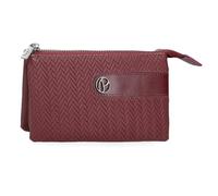Pepe Jeans Sprig Porte-monnaie trois compartiments rouge 17,5 x 9,5 x 2 cm Cuir synthétique by Joumma Bags, rouge, Talla única, Porte-monnaie à trois compartiments