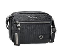 Pepe Jeans Sprig Sac bandoulière noir 21 x 14 x 5 cm Cuir synthétique by Joumma Bags, Noir, Talla única, Sac bandoulière