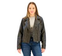 Pepe Jeans Stacy Leather Jacket Gris M Femme
