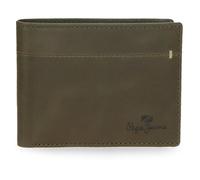 Pepe Jeans Staple Portefeuille Horizontal avec Porte-Monnaie Vert 11,5 x 8 x 1 cm Cuir by Joumma Bags, Vert, Talla única, Portefeuille Horizontal avec Porte-Monnaie