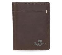 Pepe Jeans Staple Portefeuille Vertical avec Porte-Monnaie Marron 8,5 x 10,5 x 1 cm Cuir, Marron, Talla única, Portefeuille Vertical avec Porte-Monnaie