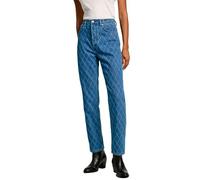 Pepe Jeans Straight Jeans Uhw Diamond, Bleu (Denim), 33W x 28L Femme