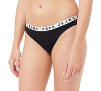 Pepe Jeans String à Logo sous-vêtements Style Bikini, Noir (Black), M Femme