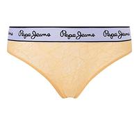 Pepe Jeans String en Maille sous-vêtements Style Bikini, Jaune (Yellow), XL Femme