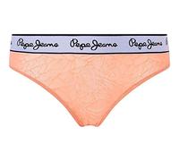 Pepe Jeans String en Maille sous-vêtements Style Bikini, Orange (Peach), XL Femme