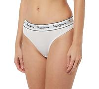 Pepe Jeans String Pépé sous-vêtements Style Bikini, Blanc (White), M Femme
