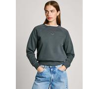 Pepe Jeans Sweat-shirt 'Felicity' anthracite / blanc, Taille S