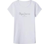 T-shirt fille Pepe Jeans Hana Glitter N Blanc 12 ans