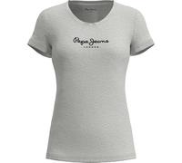 Pepe Jeans T-shirt New Virginia manches courtes col rond slim fit gris L femme