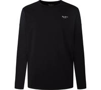 Pepe Jeans London T-shirt à manches longues Original Basic 3N Slim Fit coton stretch col rond noir S