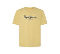 Pepe Jeans T-Shirt 'Abel' bleu marine / marron / jaune clair / blanc, Taille S