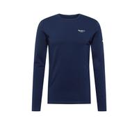 Pepe Jeans Original Basic T-shirt pour Homme Slim Fit Manches Longues Bleu