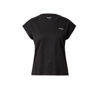 Pepe Jeans T-shirt 'Bloom' noir / blanc, Taille XS