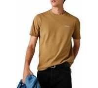 Pepe Jeans T-Shirt Connor Contraste Homme, Marron (Camel Beige), M, Marron (Camel Beige), M