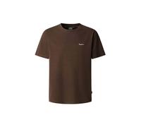 Pepe Jeans T-Shirt 'Contrast Connor' brun foncé, Taille S