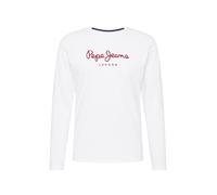 Pepe Jeans T-shirt Eggo Homme Slim Fit Manches longues Blanc XS