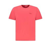 Pepe Jeans - T-shirt en coton rouge à col rond - Homme - Tops - Rouge - Taille: M
