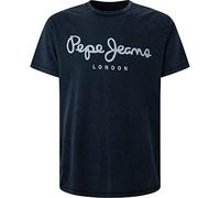 Pepe Jeans T- Shirt Essentiel en Jean, Bleu (Indigo), XL Homme