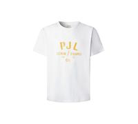 Pepe Jeans T-Shirt 'Gunner' miel / blanc, Taille L