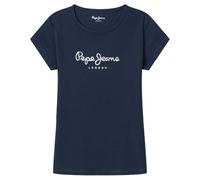 Pepe Jeans T-Shirt Hana Glitter N pour Fille, Bleu (Bleu Marine), 8 Ans