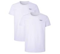 Pepe Jeans Pmu10976 Short Sleeve Base Layer 2 Units Blanc XL Homme